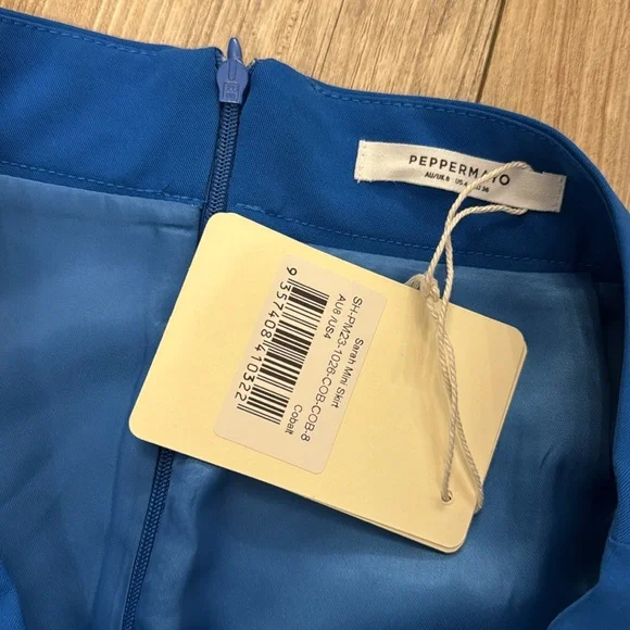 NWT Peppermayo Exclusive - Sarah Mini Skirt - Cobalt - Picture 6 of 7